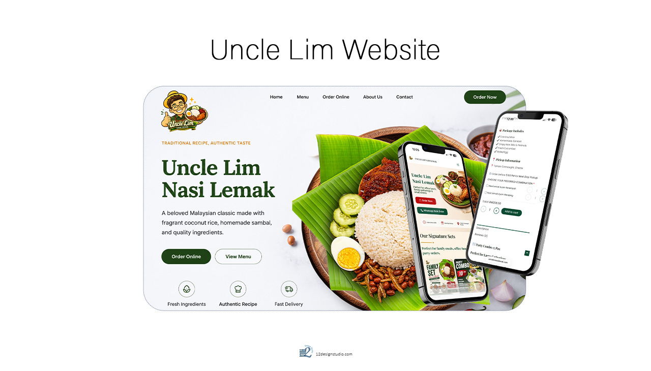 Uncle Lim Nasi Lemak website project